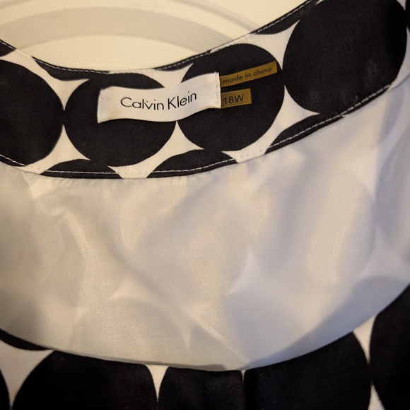 Calvin Klein Black and White Polka Dot Dress - Picture 2 of 5